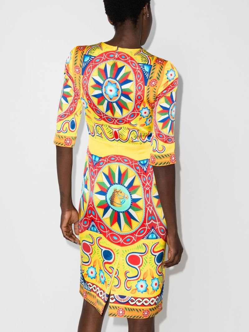 Printed Midi Dress