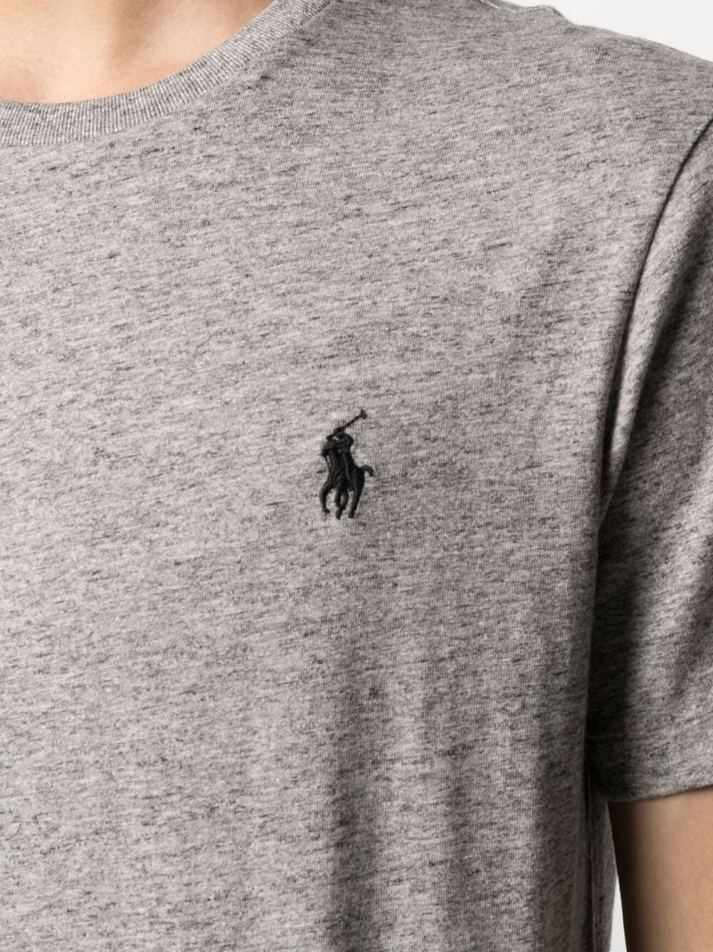 Grey Polo Pony Cotton T-shirt