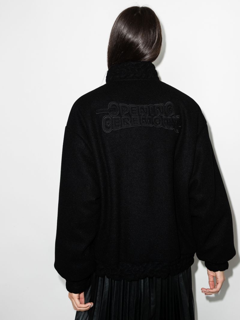 Logo Embroidered Varsity Jacket