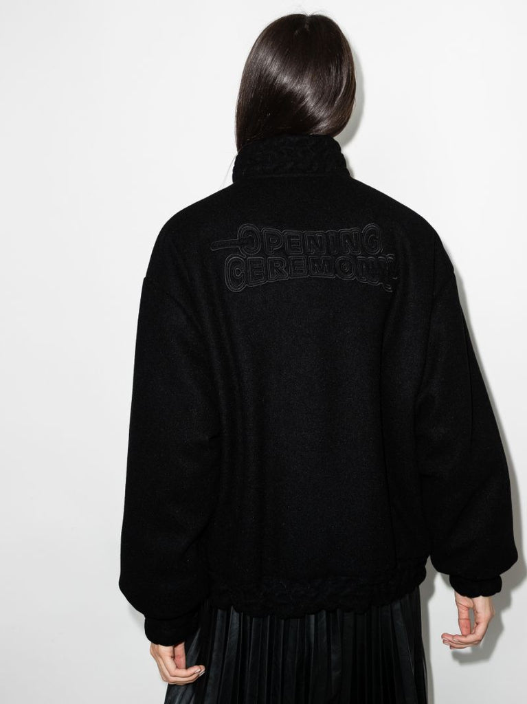 Logo Embroidered Varsity Jacket