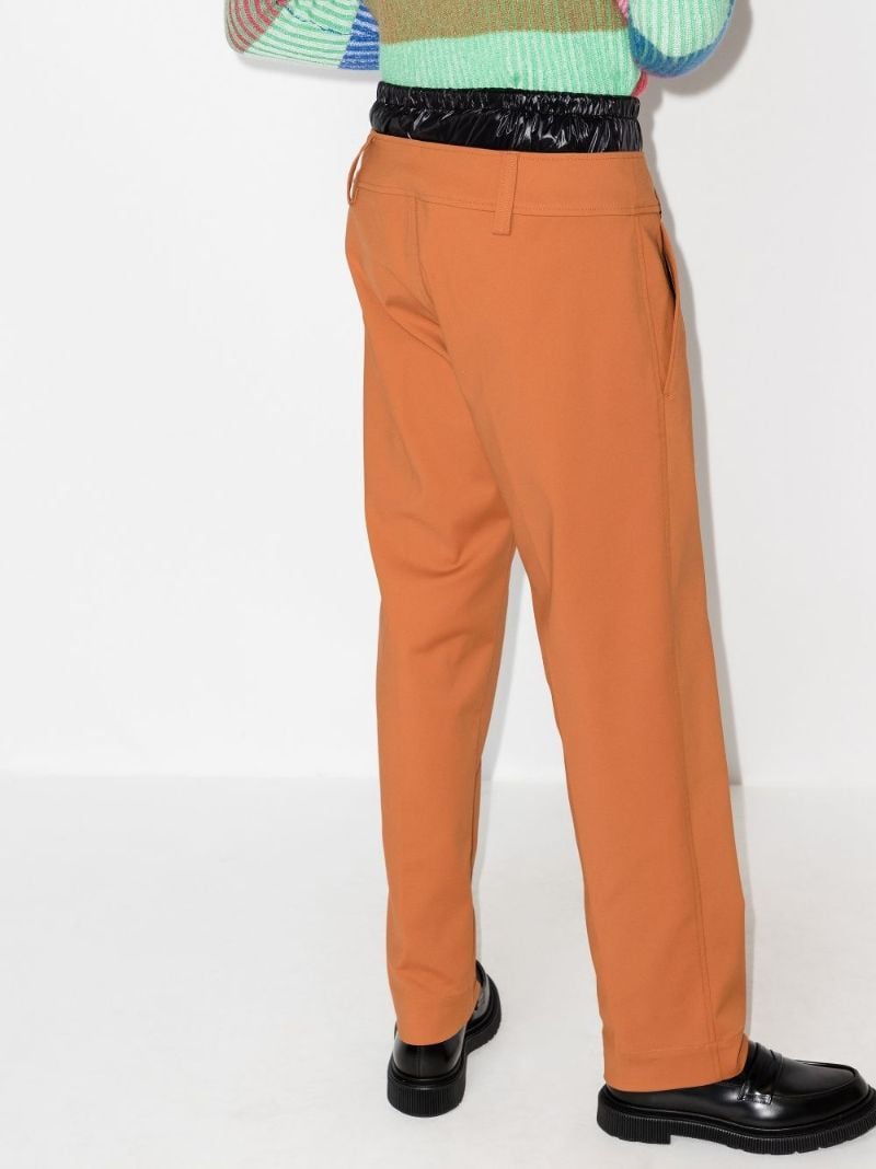 Double Waist Straight Leg Trousers