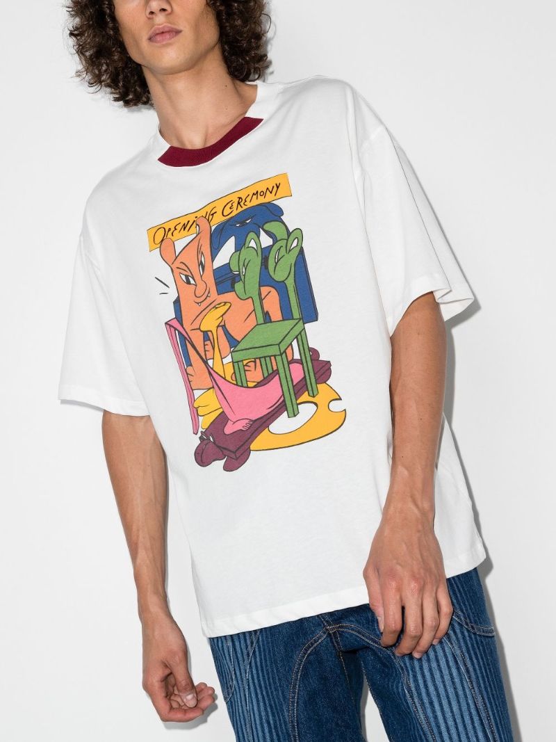 Animal Chairs Print T-shirt