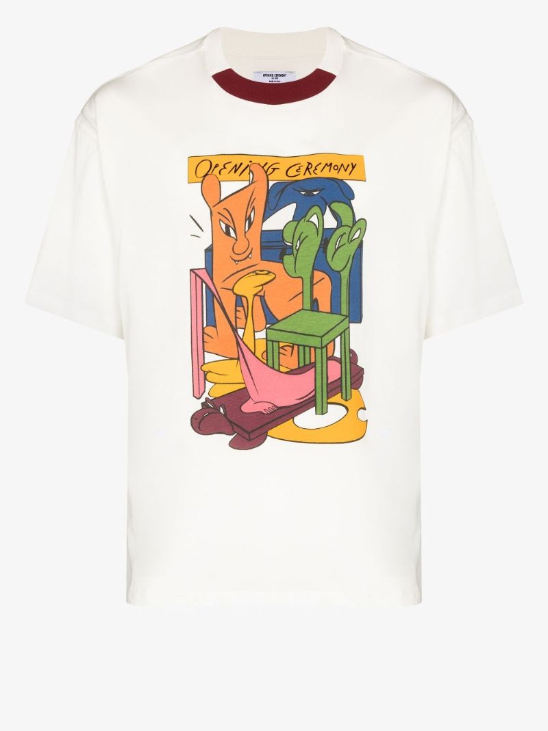 Animal Chairs Print T-shirt