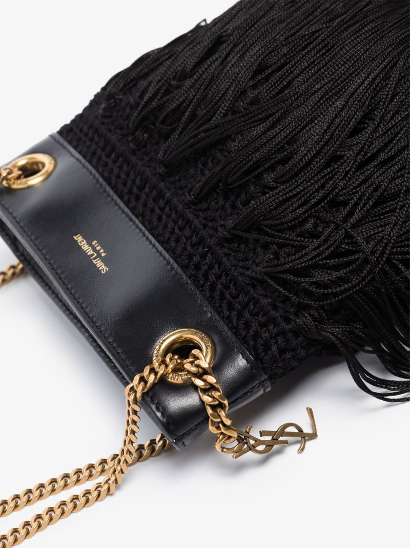 Black Grace Fringed Shoulder Bag