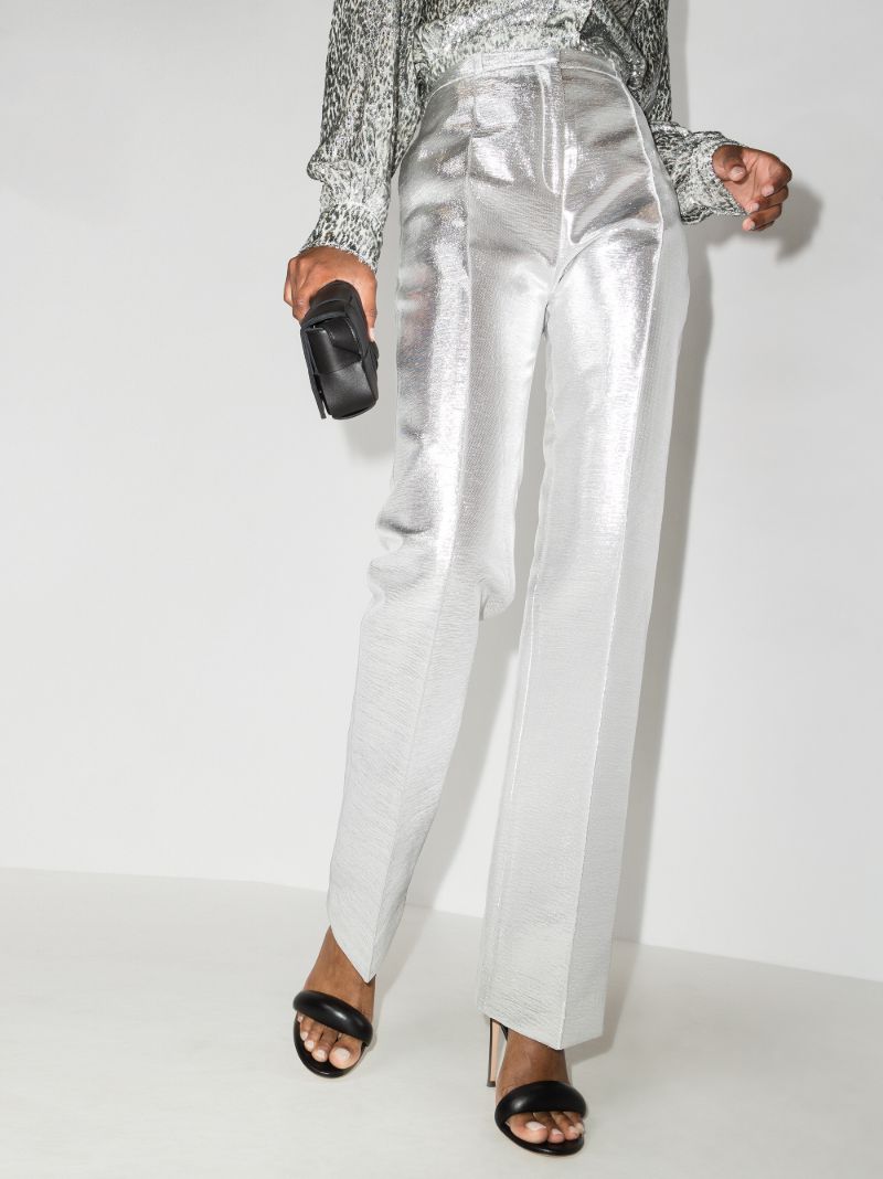 Tailored Metallic Trousers