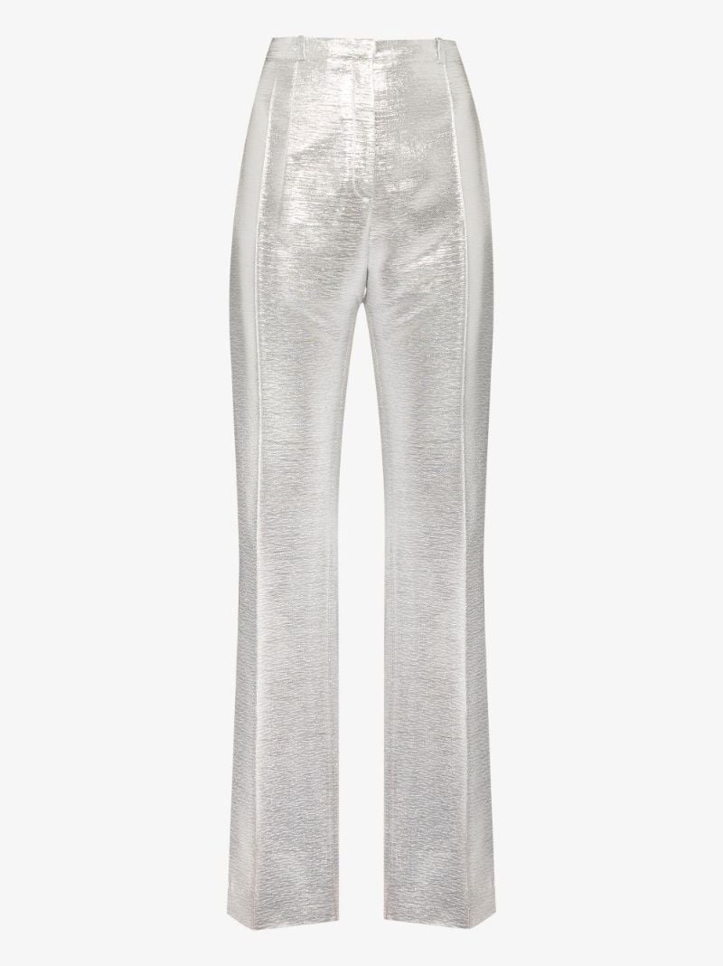 Tailored Metallic Trousers
