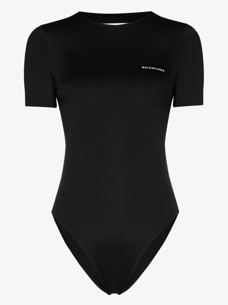 Black Open Back Swimsuit