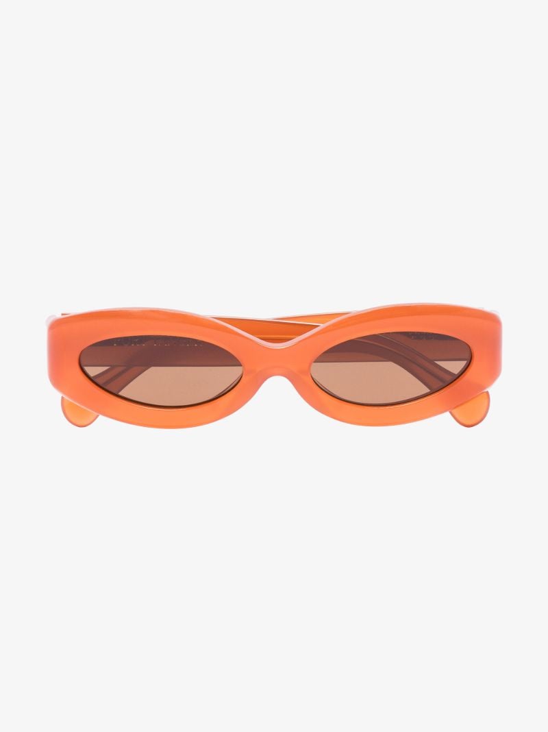 Orange Crepusculo Oval Sunglasses