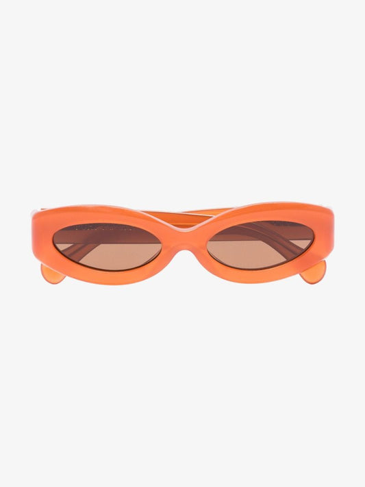 Orange Crepusculo Oval Sunglasses