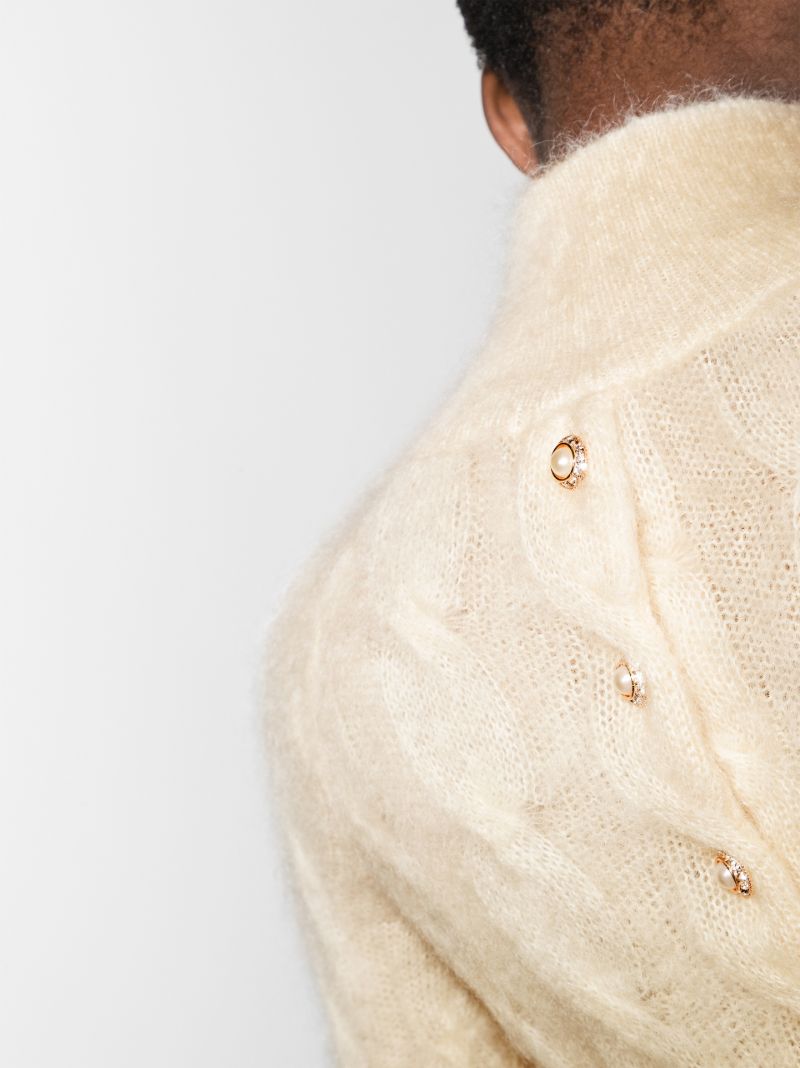 Turtleneck Cable Knit Sweater