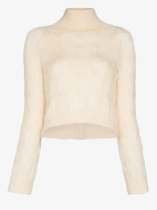Turtleneck Cable Knit Sweater