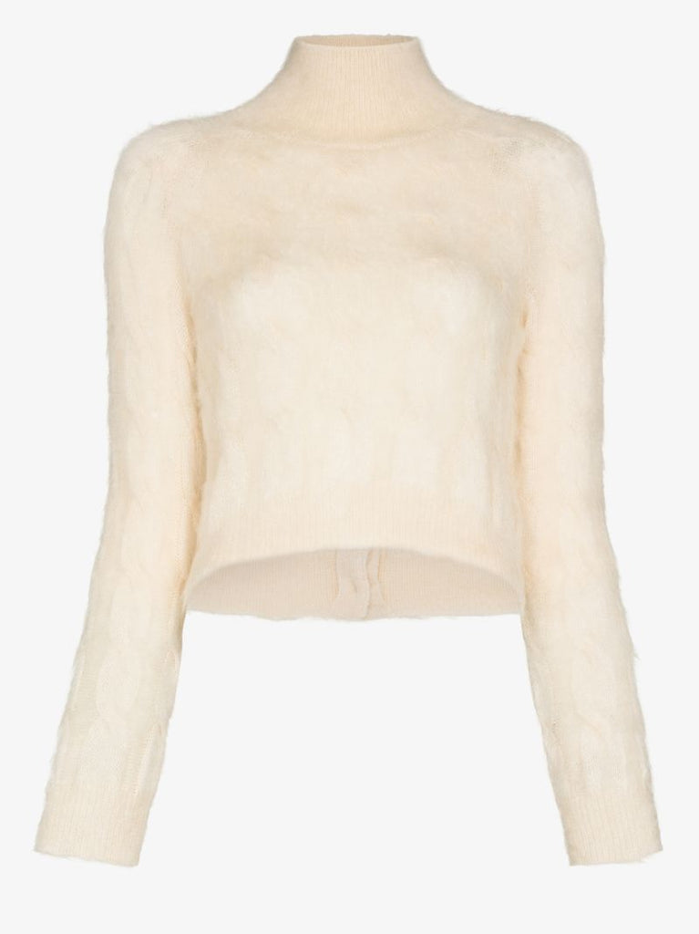 Turtleneck Cable Knit Sweater
