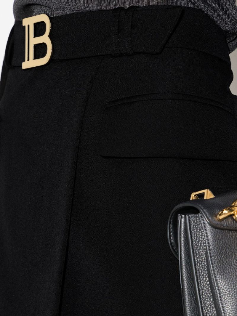 Black Logo Plaque Mini Skirt