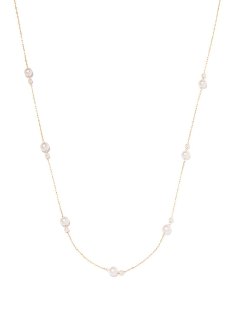 14k Yellow Gold Sea of Beauty Pearl Necklace