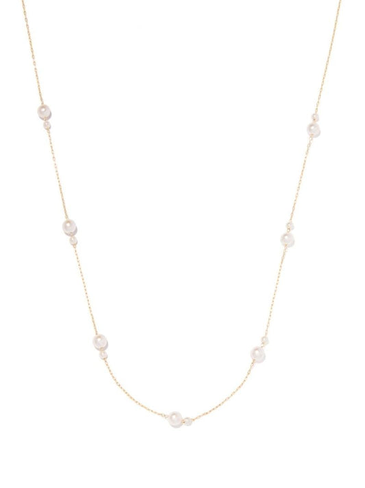 14k Yellow Gold Sea of Beauty Pearl Necklace