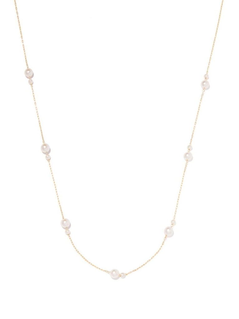 14k Yellow Gold Sea of Beauty Pearl Necklace