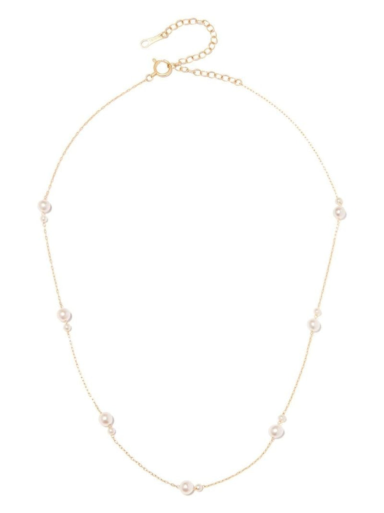 14k Yellow Gold Sea of Beauty Pearl Necklace