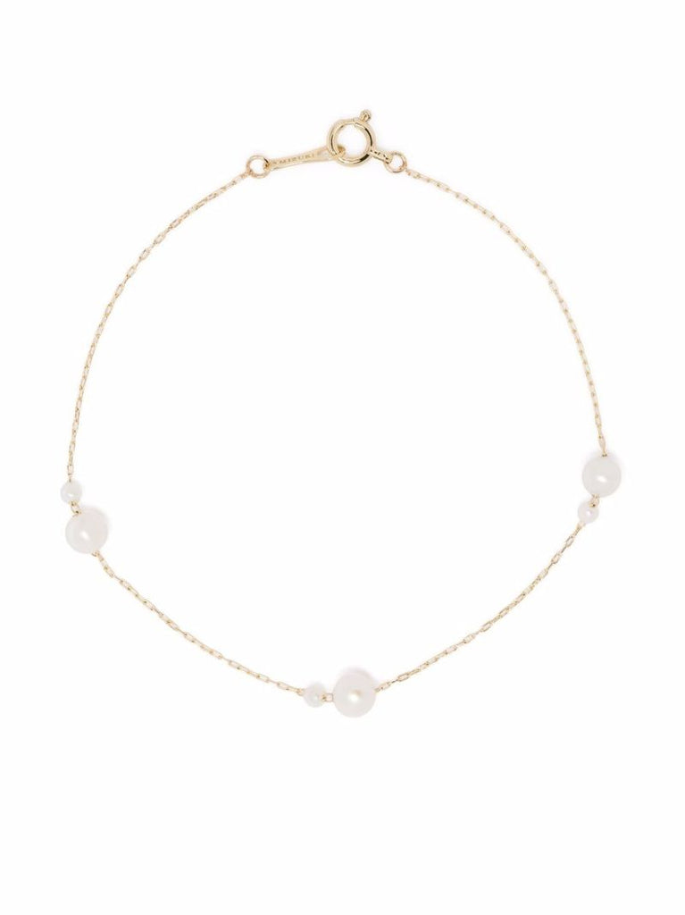 14k Yellow Gold Sea of Beauty Pearl Bracelet