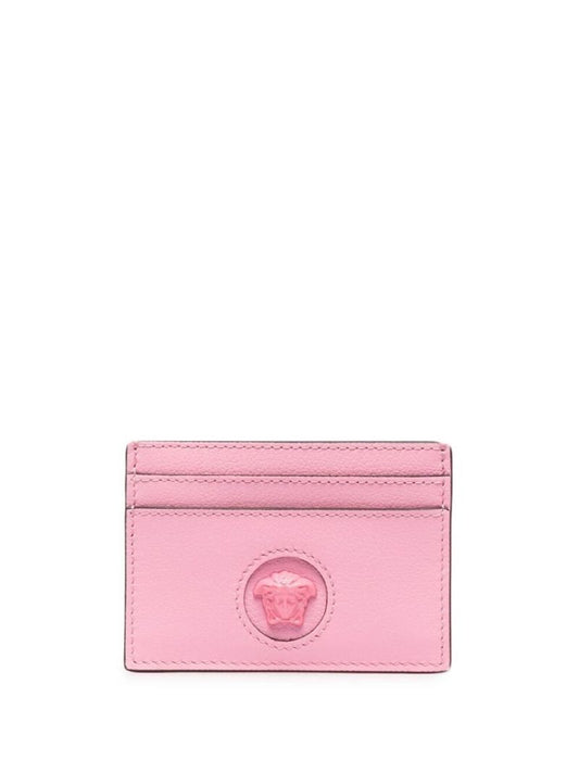 Pink La Medusa Leather Card Holder