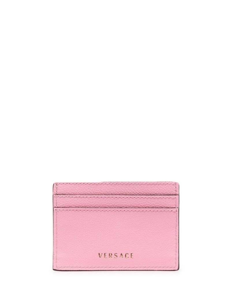 Pink La Medusa Leather Card Holder