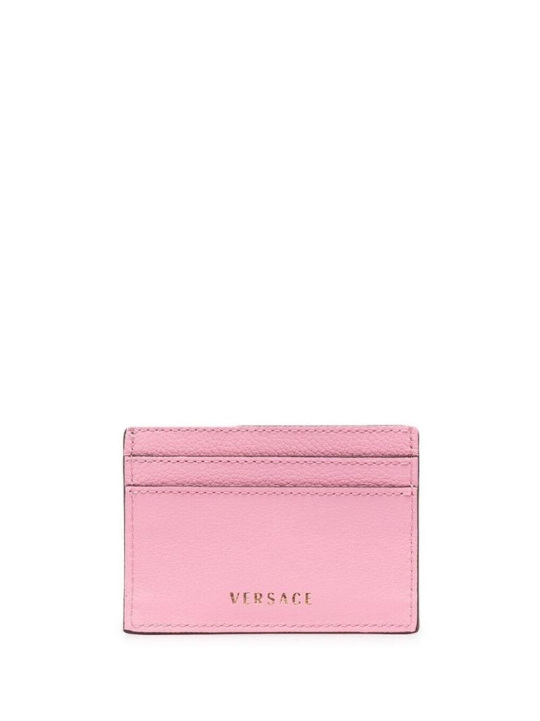 Pink La Medusa Leather Card Holder