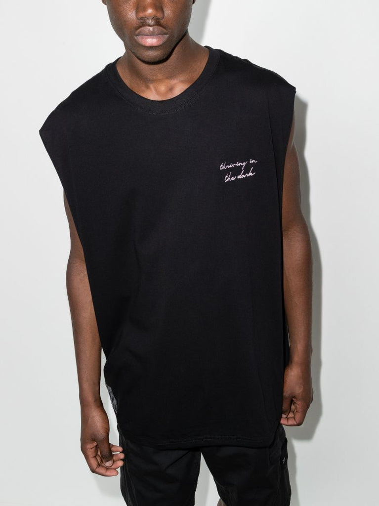 Heath Embroidered Sleeveless T-shirt