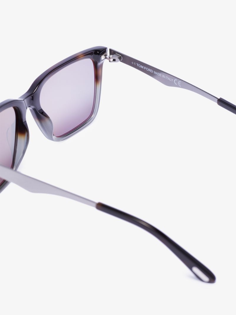 Grey Garrett Tortoiseshell Square Sunglasses
