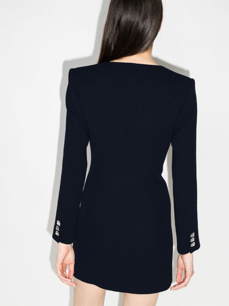 Double-breasted Wool Minidress