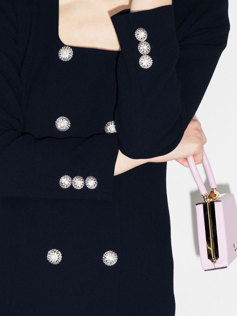 Double-breasted Wool Minidress