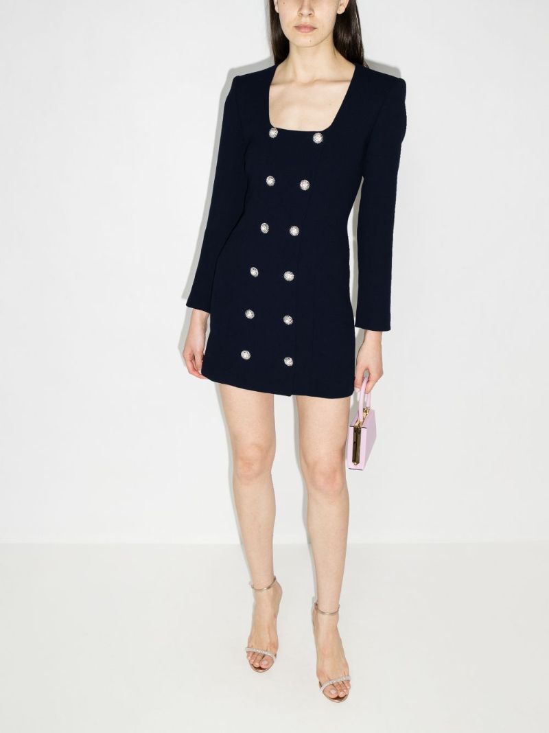 Double-breasted Wool Minidress