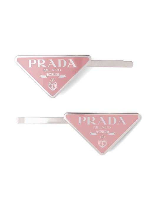 Pink Logo Hair Slide Set