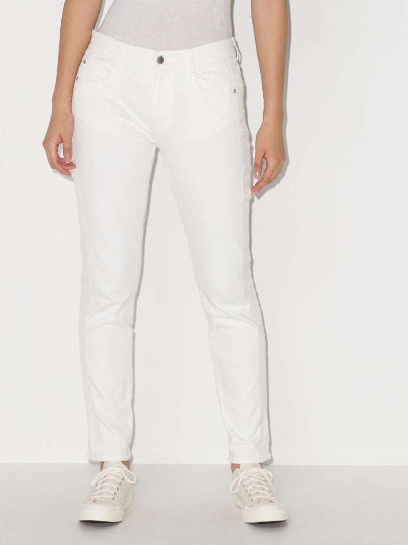 Contrast Stripe Skinny Jeans