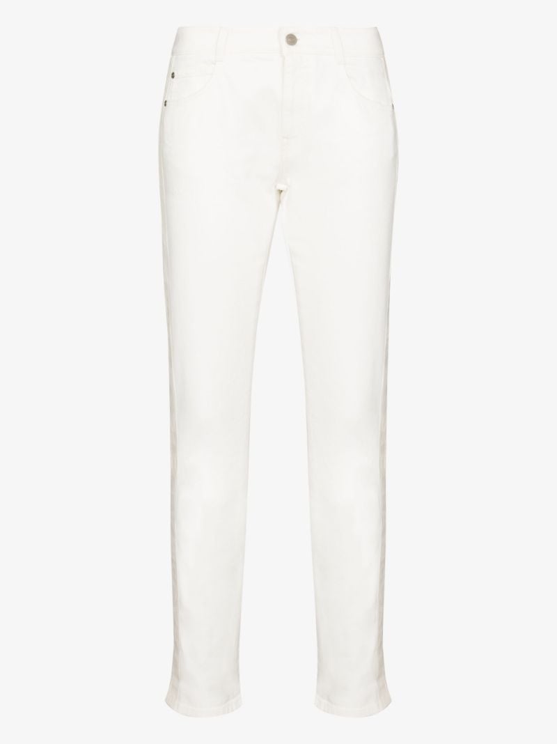 Contrast Stripe Skinny Jeans