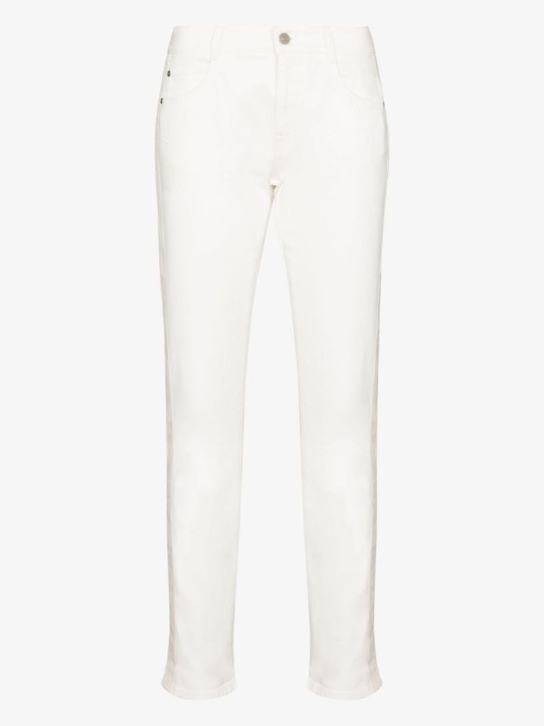 Contrast Stripe Skinny Jeans