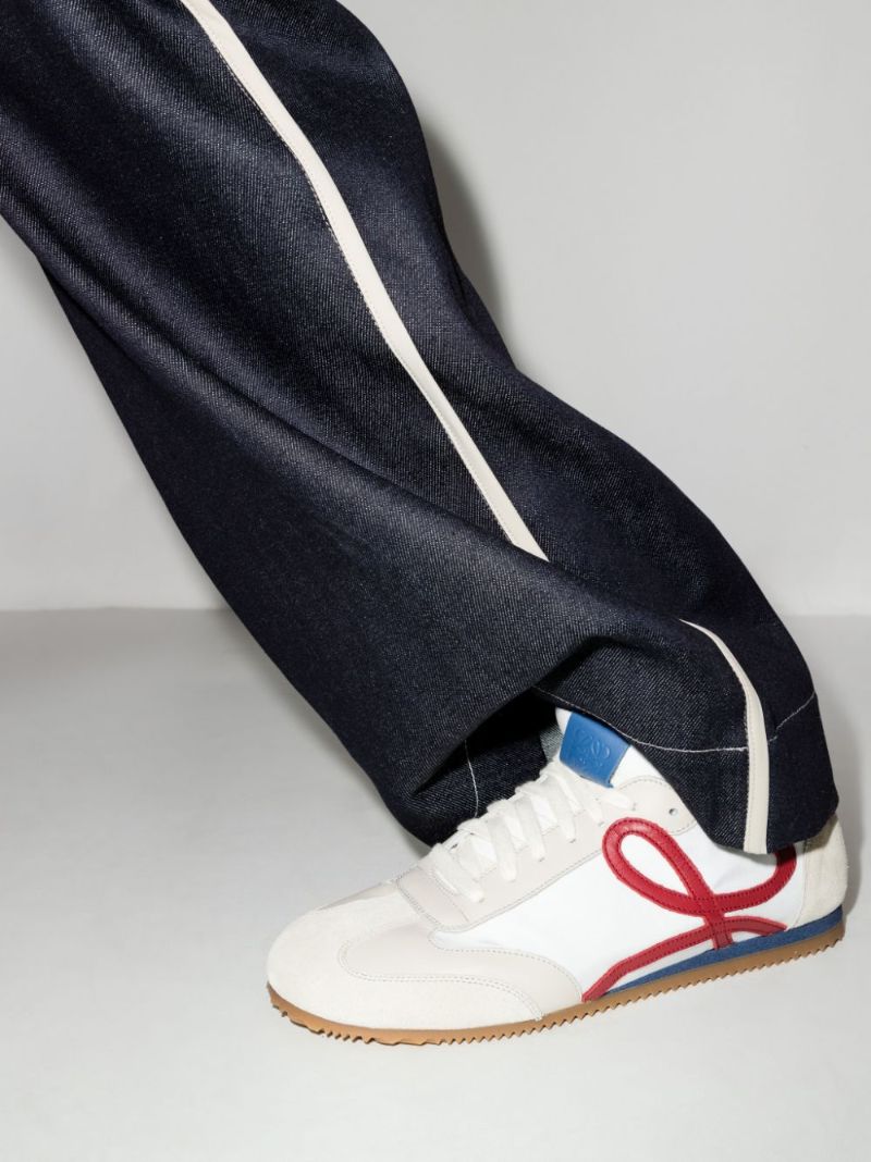 White Ballet Runner Sneakers