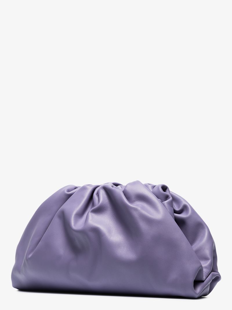 Purple the Pouch Leather Clutch Bag