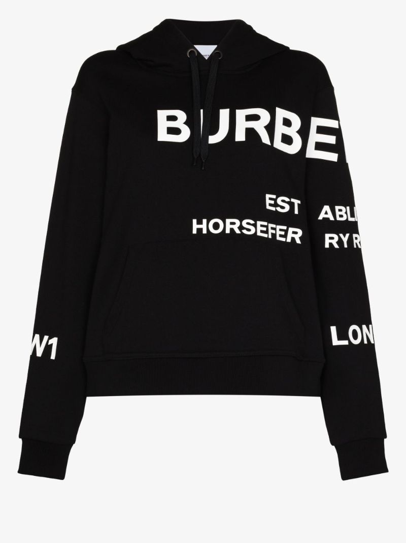 Carrick Logo Print Cotton Hoodie