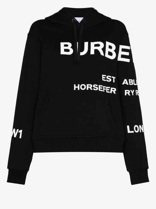 Carrick Logo Print Cotton Hoodie
