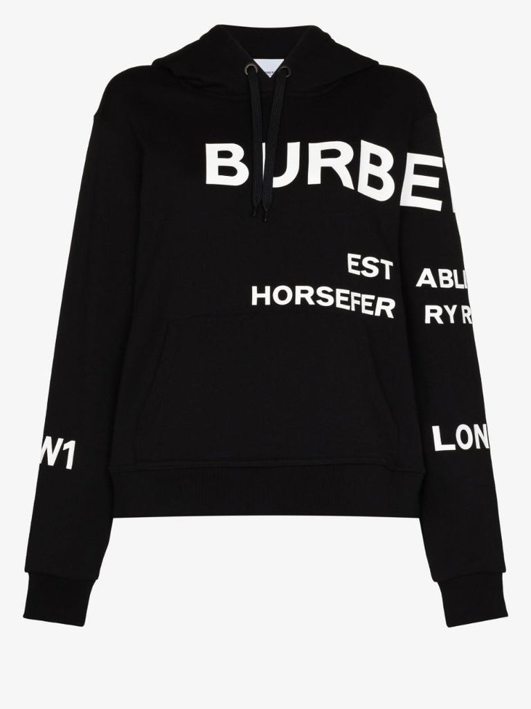 Carrick Logo Print Cotton Hoodie