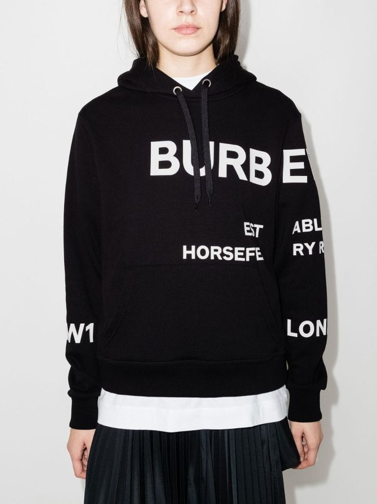 Carrick Logo Print Cotton Hoodie