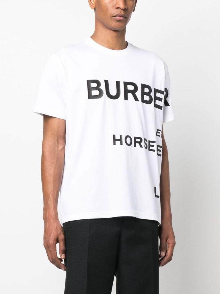 White Horseferry Print T-shirt