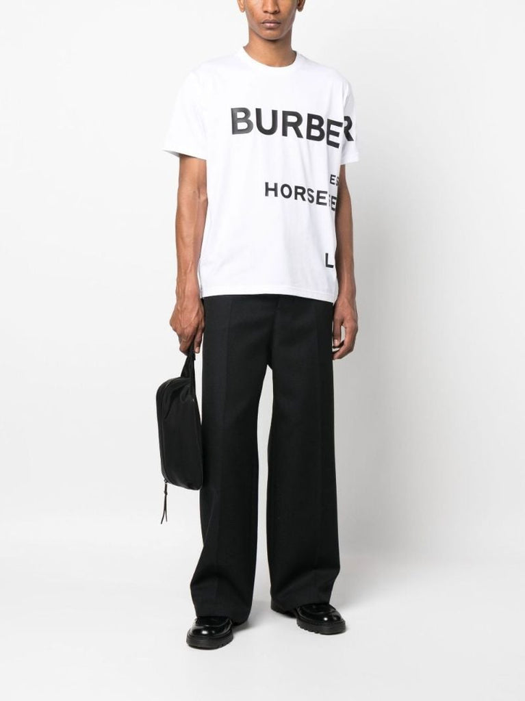 White Horseferry Print T-shirt