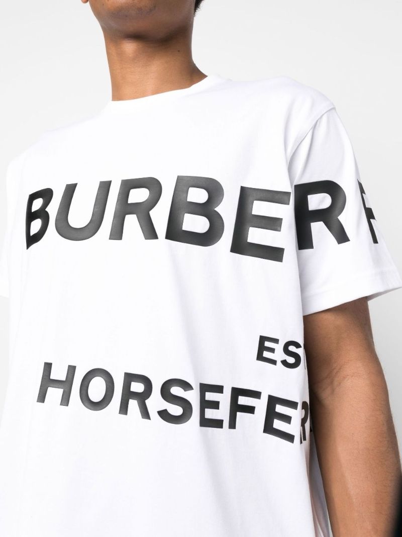 White Horseferry Print T-shirt