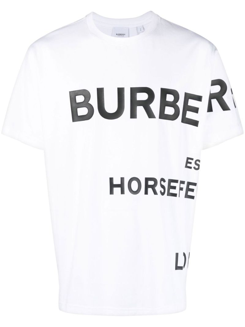 White Horseferry Print T-shirt