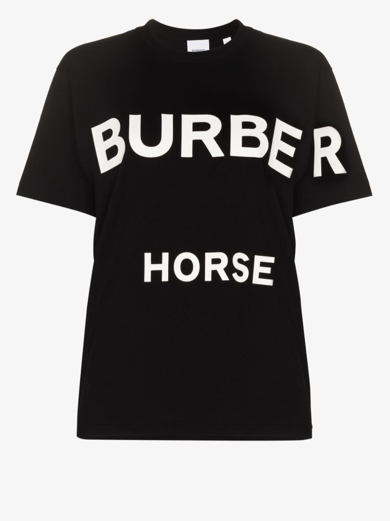 Black Horseferry Logo Print T-shirt