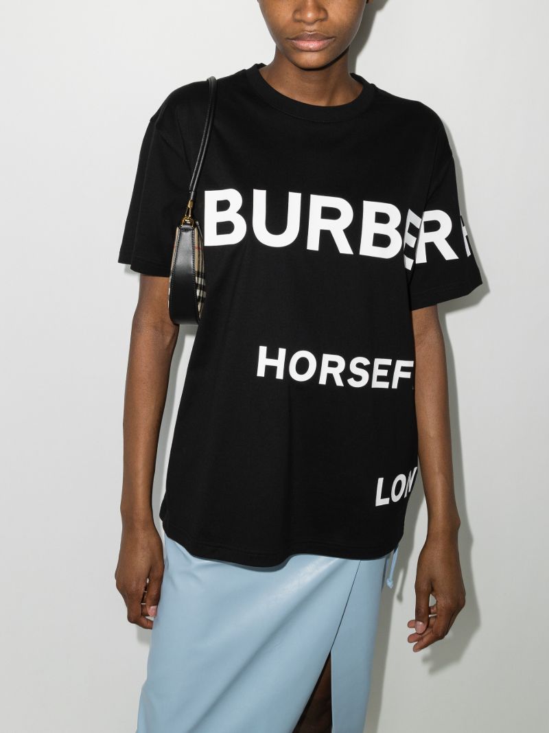 Black Horseferry Logo Print T-shirt