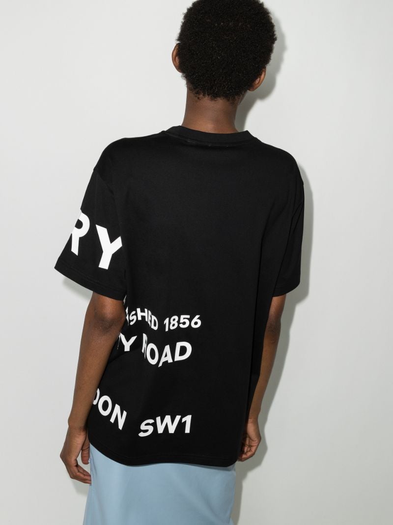 Black Horseferry Logo Print T-shirt