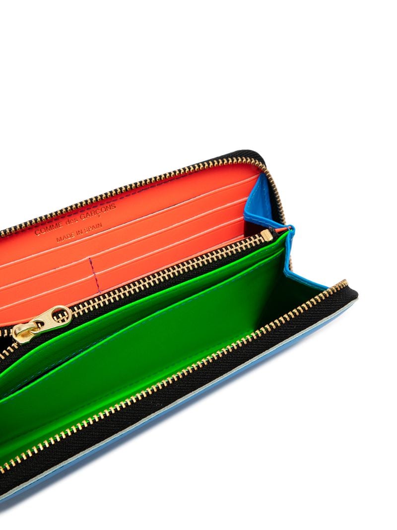 Black Super Fluo Leather Wallet