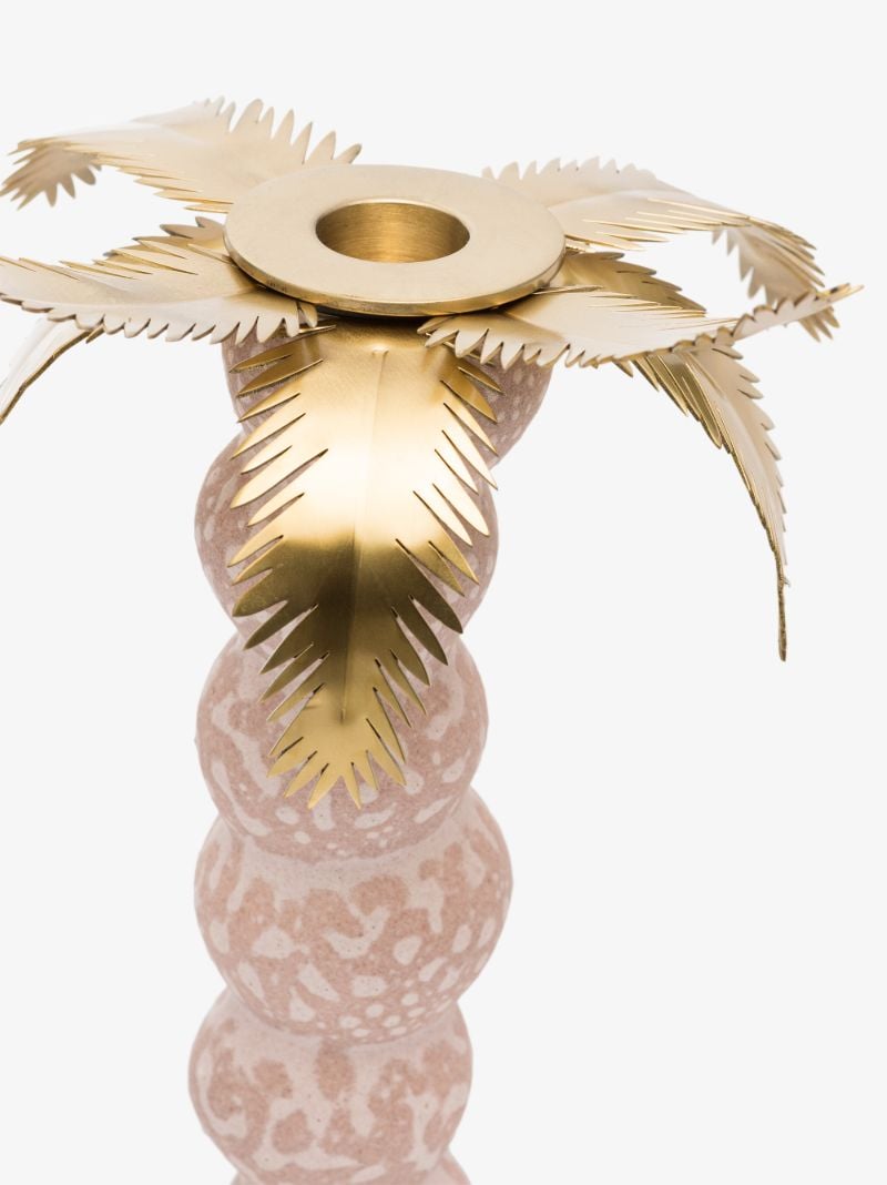 Pink Haas Mojave Palm Small Candlestick
