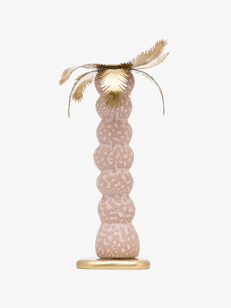 Pink Haas Mojave Palm Small Candlestick